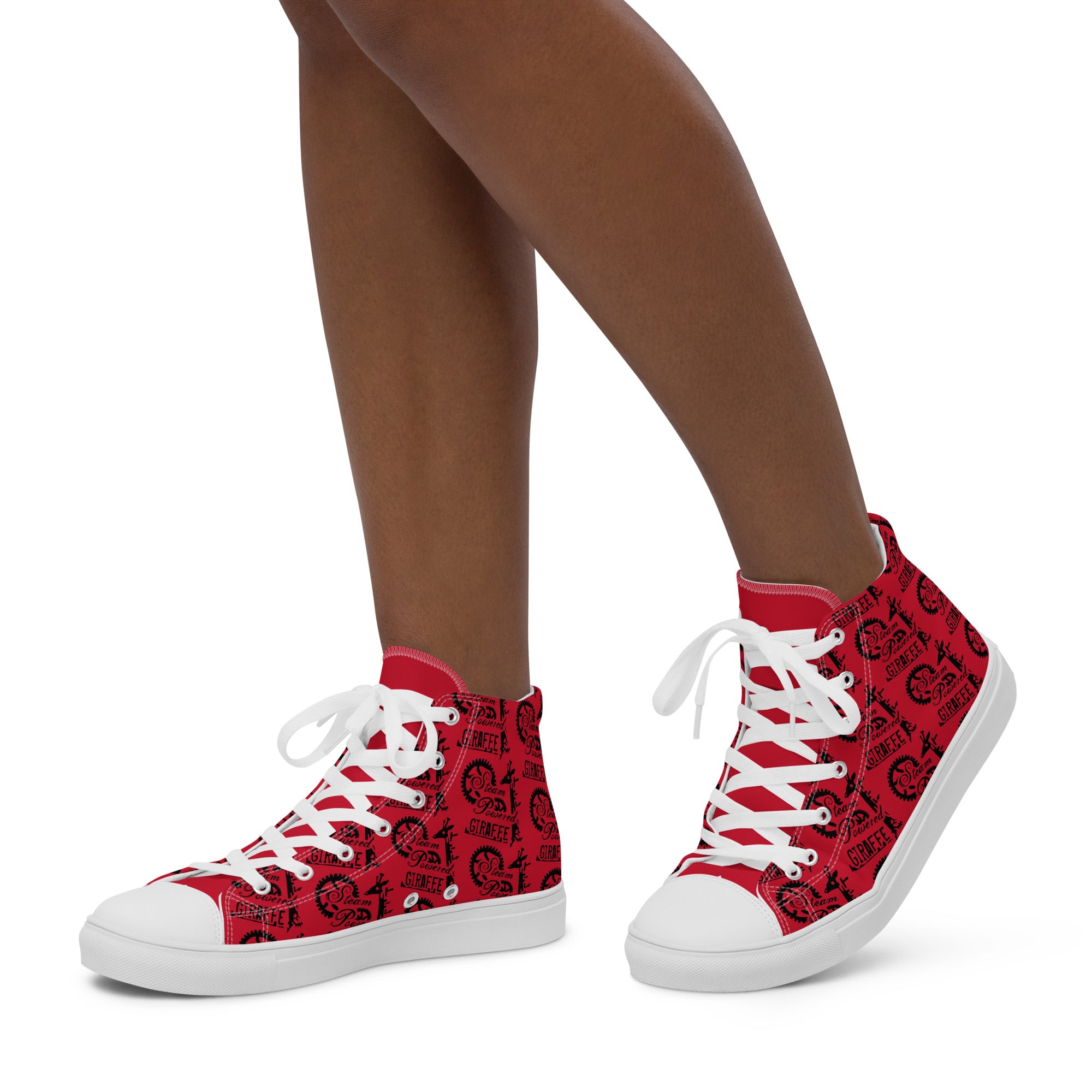 Molecular deals Red DMT Women’s high top canvas shoes